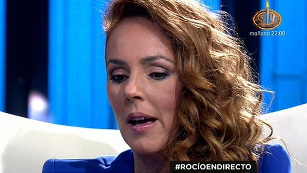 Rocío Carrasco, en la entrevista en directo