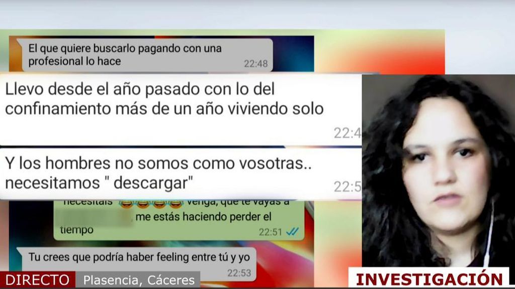 Mensajes sexuales a Enara