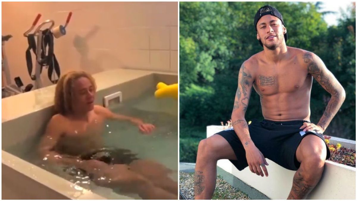 La novatada de Neymar a Xavi Simons con agua helada al cumplir 18 años: "De rodillas, respeta a los viejos"