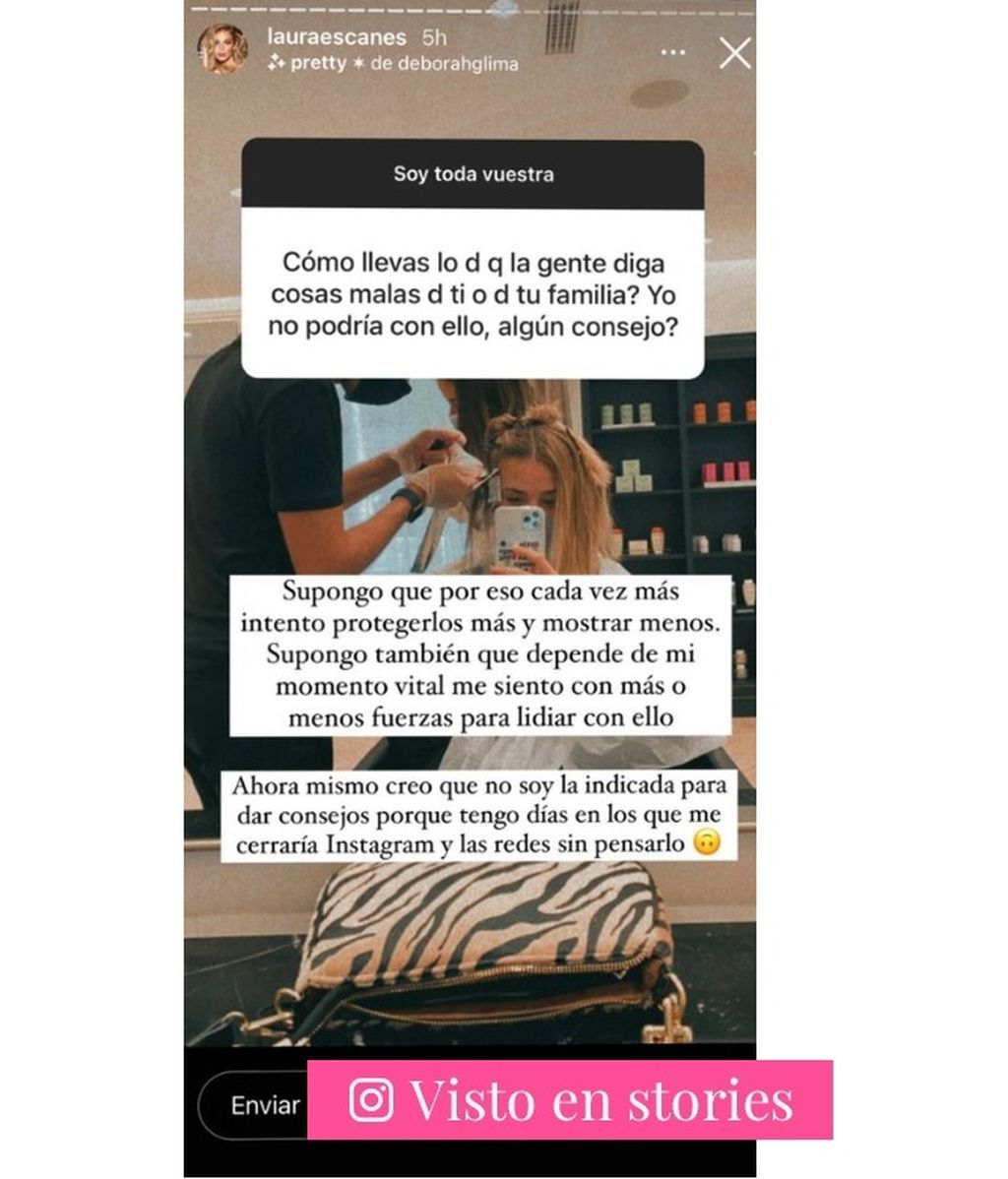 Laura Escanes habla de los ataques que reciben ella y los suyos en redes