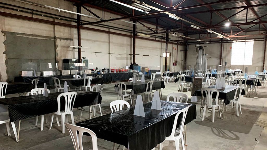Comedor en el rodaje de 'Entrevías'