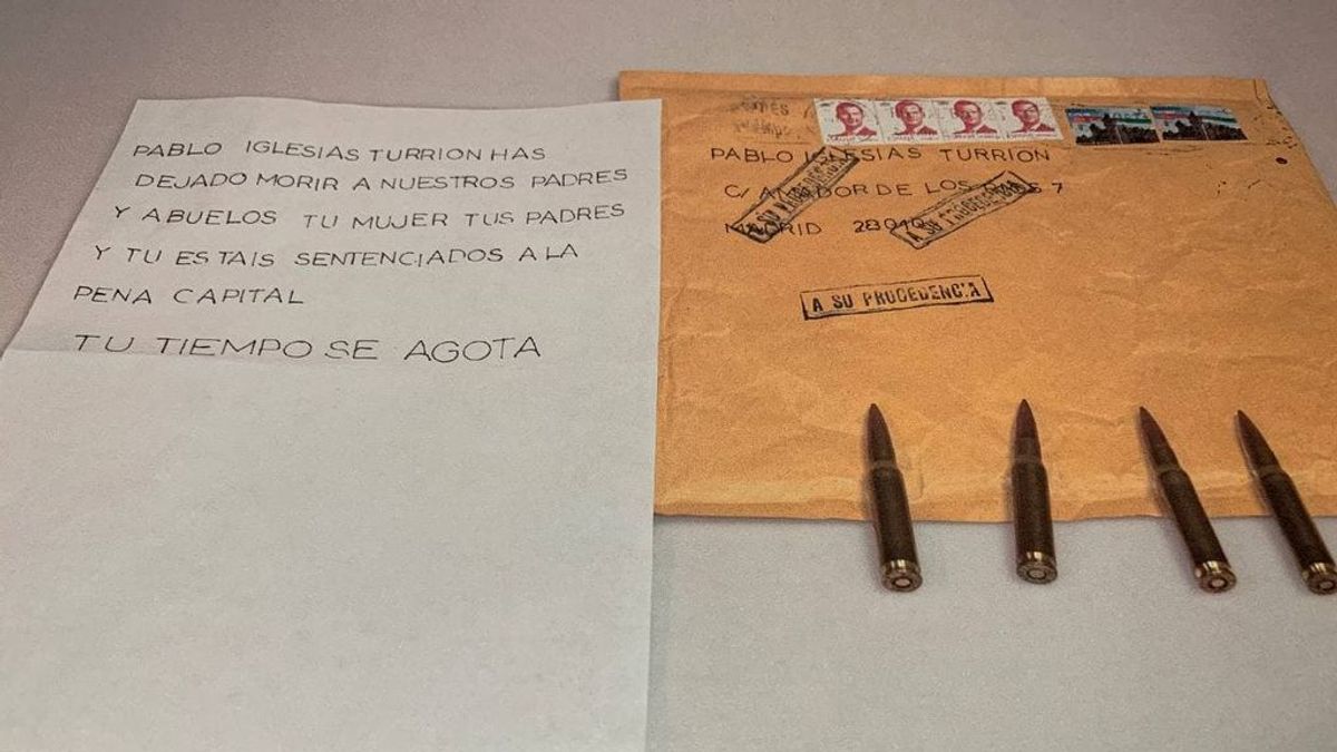 Pablo Iglesias sobre la carta con balas que le enviaron: "Están amenazando la democracia" Pablo Iglesias sobre la carta con balas que le enviaron: "Están amenazando la democracia"