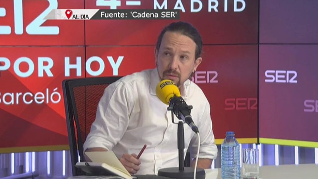 Pablo Iglesias abandona el debate de La Ser