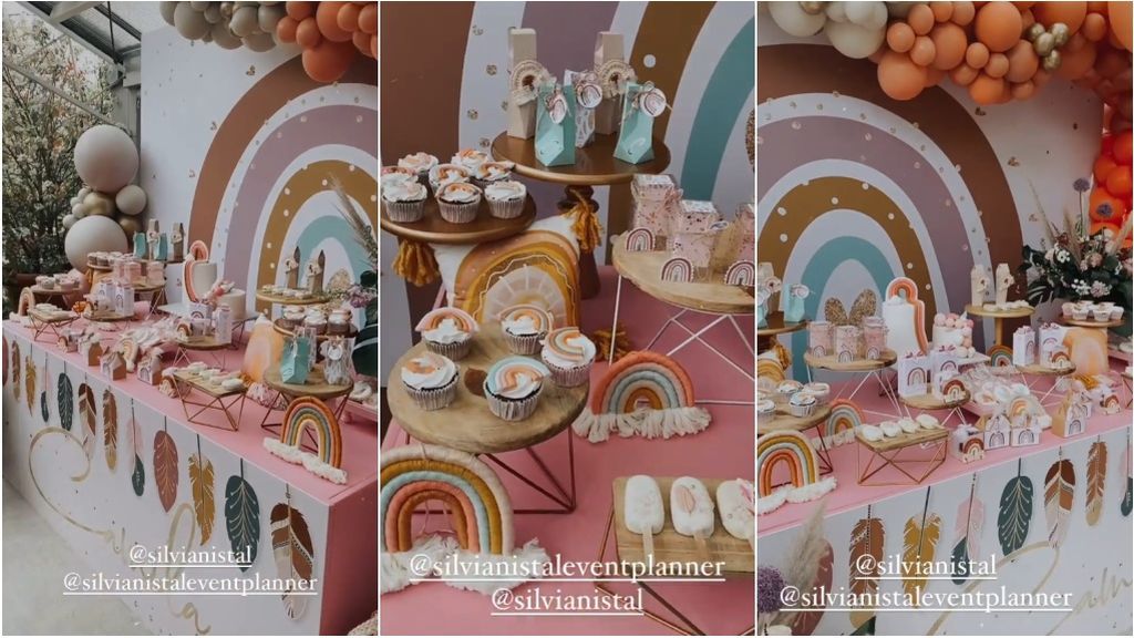 mesa dulce bautizo Camila Ungría Tablada