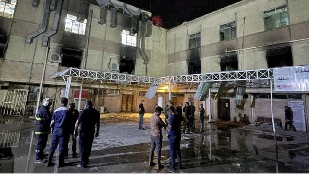 Decenas de muertos en un incendio en un hospital de Bagdad