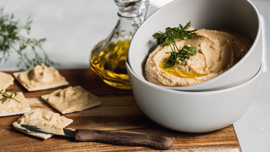 Cómo hacer humus de garbanzos