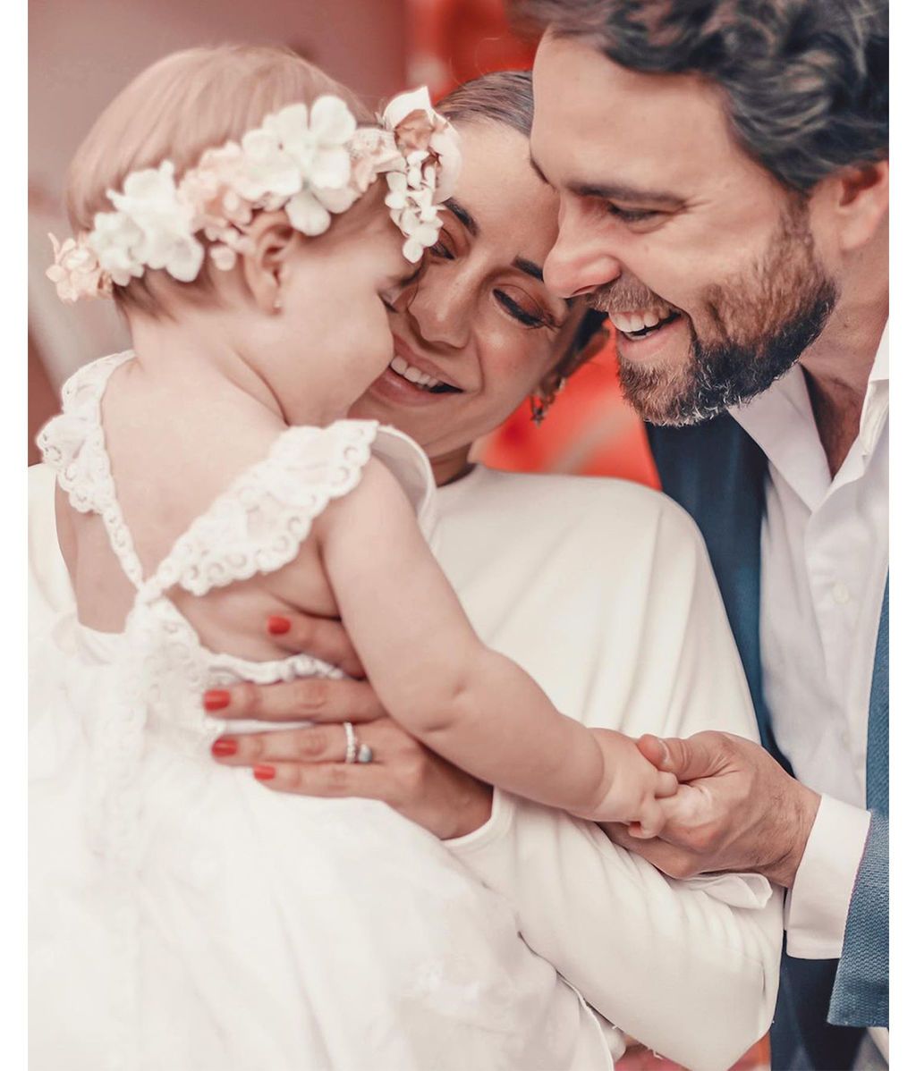 El bautizo de Camila, la primera hija en común de Elena Tablada y Javier Ungría