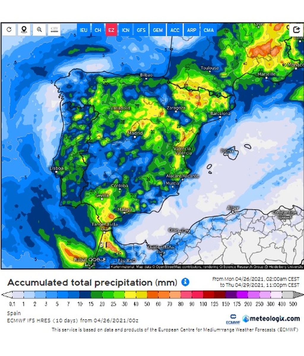 precip jueves