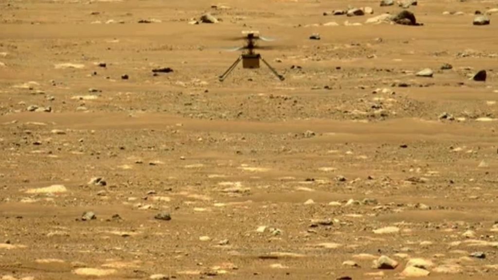 El helicóptero Ingenuity logra su vuelo más rápido y lejano hasta la fecha sobre Marte