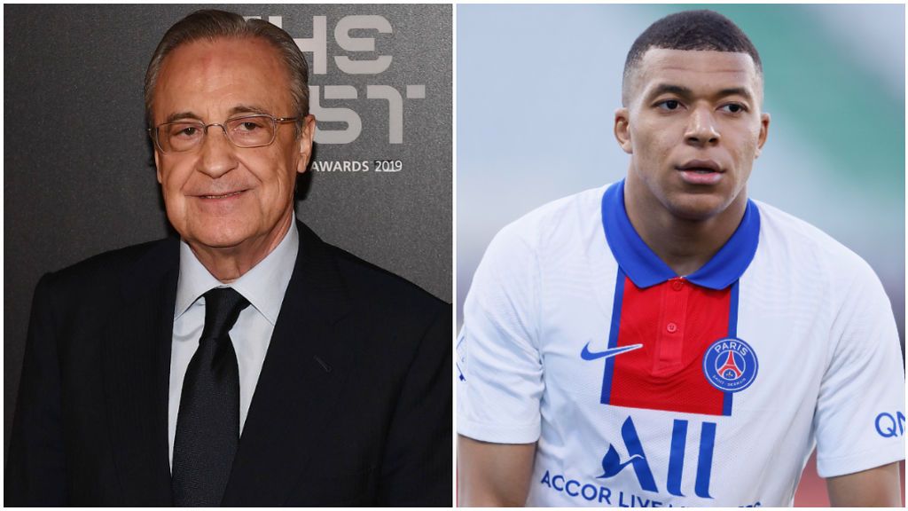 Florentino Pérez tiene que pensar la fórmula para intentar el fichaje de Mbappé.