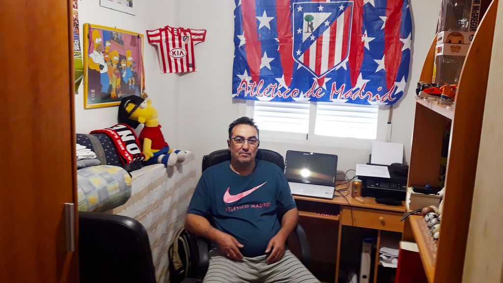 José, fan del Atlético de Madrid