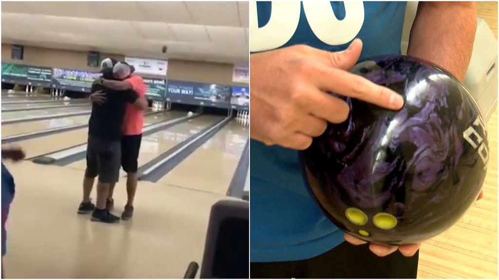 Un campeón de bolos hace la jugada perfecta con una bola rellena de las cenizas de su padre: "Estaba conmigo"