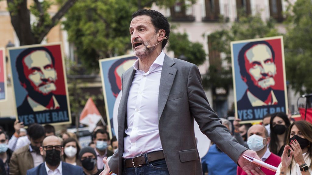 Carteles de 'Yes we Bal' en un mitin de Ciudadanos