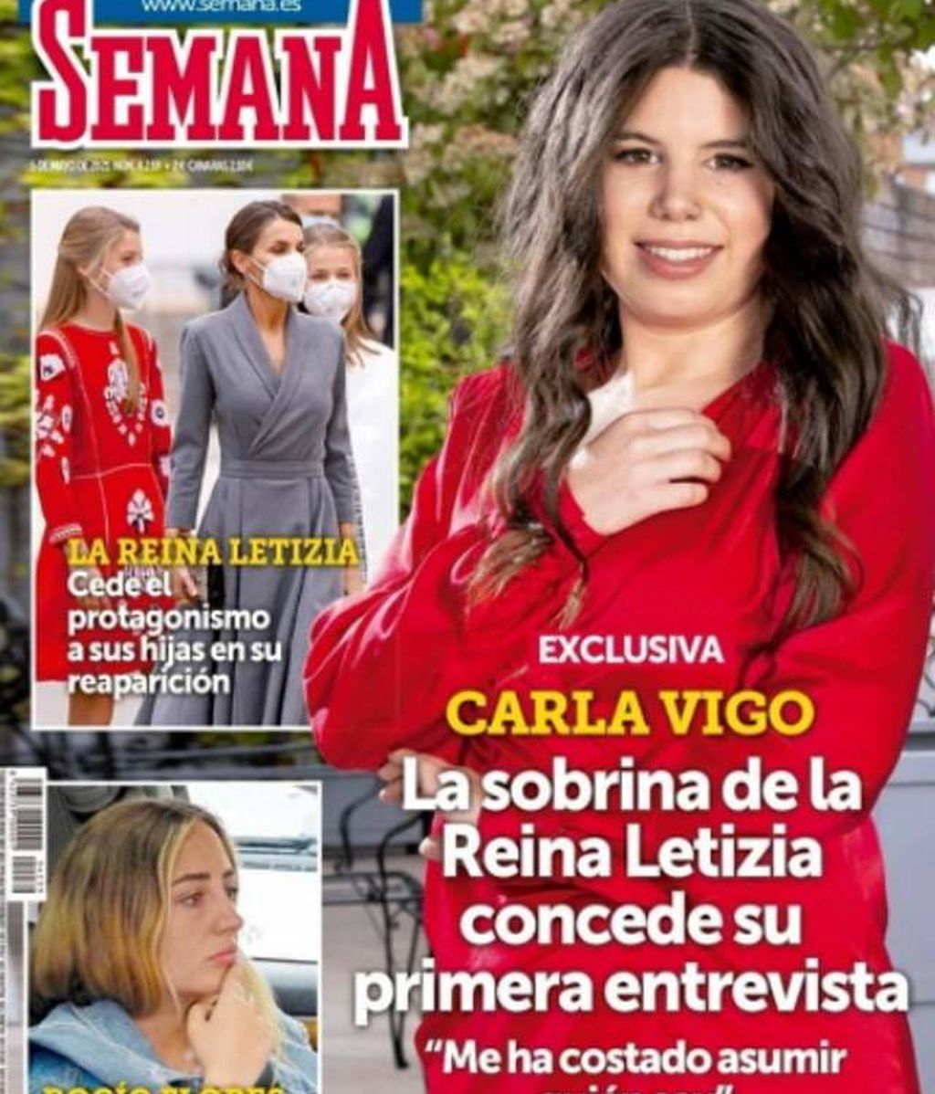 Carla Vigo, en la revista Semana