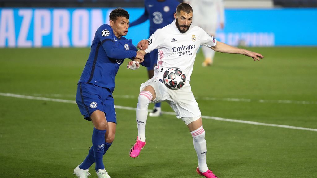 Benzema marcó el gol del Madrid ante el Chelsea