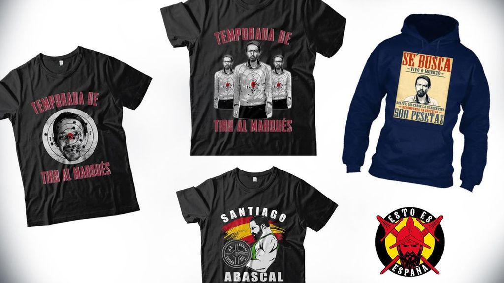 Imagen de las camisetas denunciadas por Facua Imagen de las camisetas denunciadas por Facua