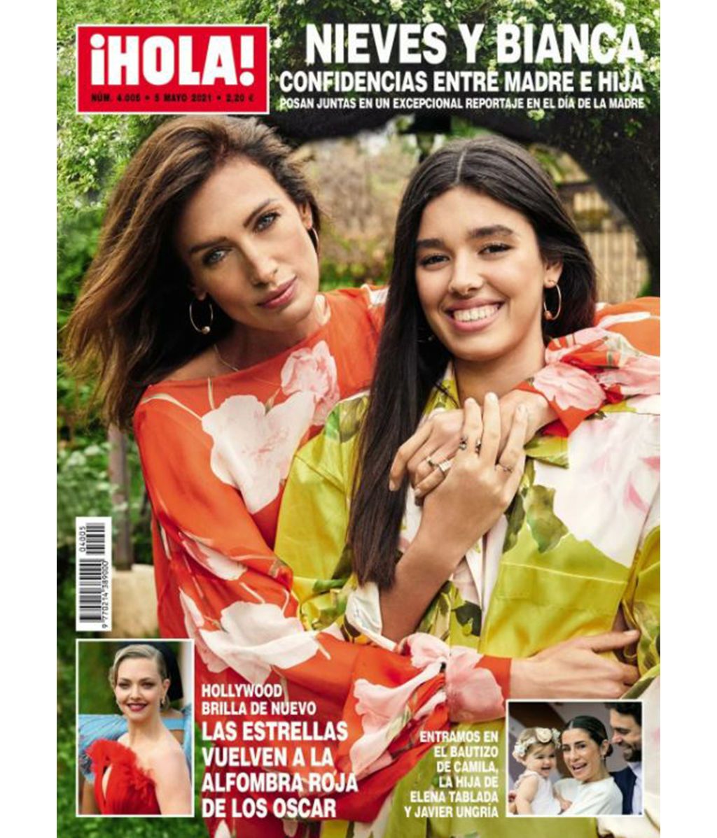 Nieves Álvarez y su hija Bianca en la portada de la revista ¡Hola!
