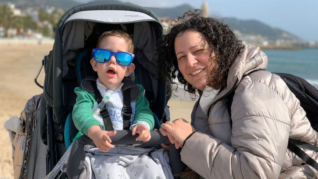 Rafa y su madre, Raquel Noguerol
