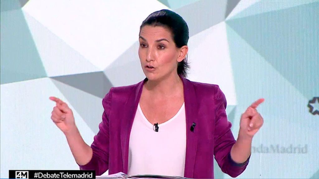 Rocío Monasterio en el debate del 4M