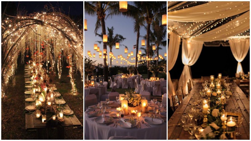La iluminación sí importa: los tips a tener en cuenta para elegir la mejor iluminación para tu boda de día o de noche.