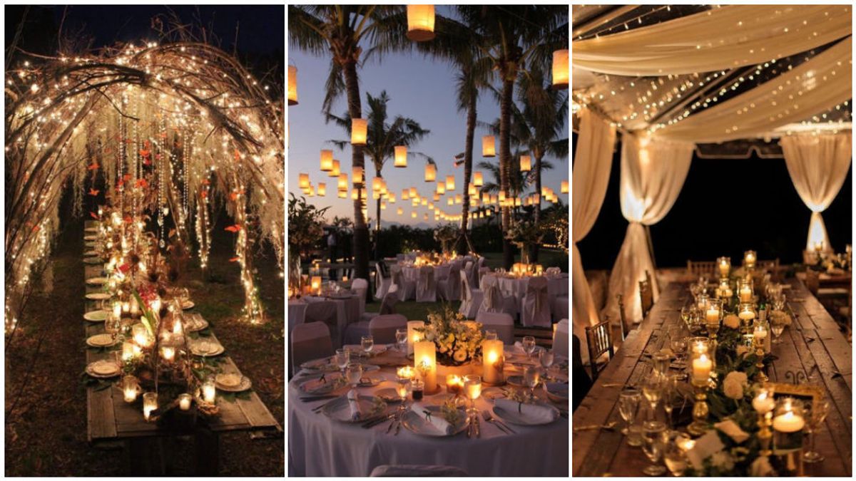 La iluminación sí importa: los tips a tener en cuenta para elegir la mejor iluminación para tu boda de día o de noche.