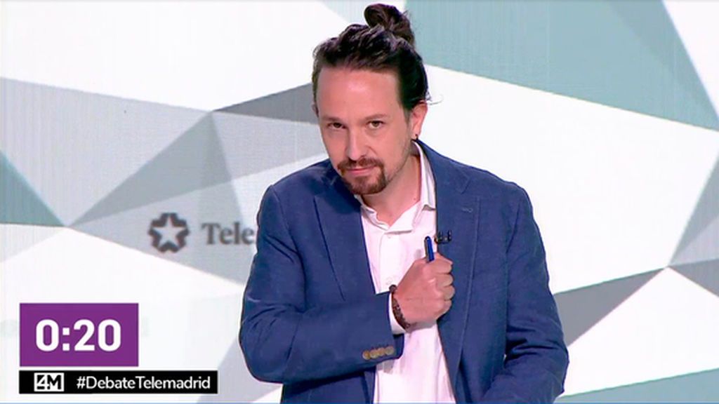 Pablo Iglesias en el debate del 4M