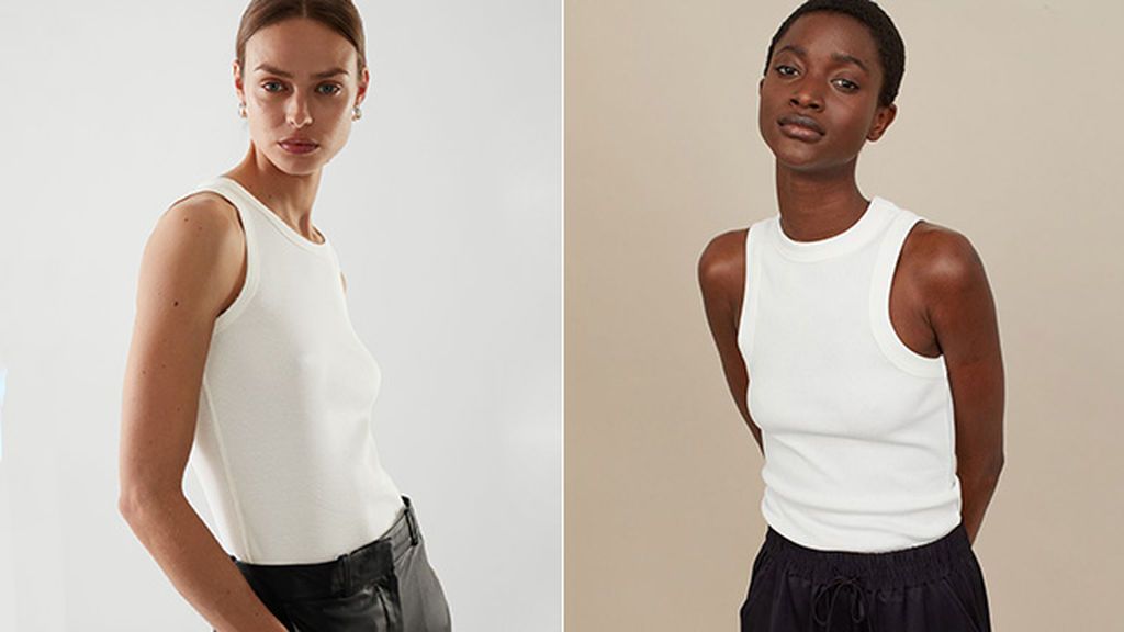 Camisetas de COS y H&M