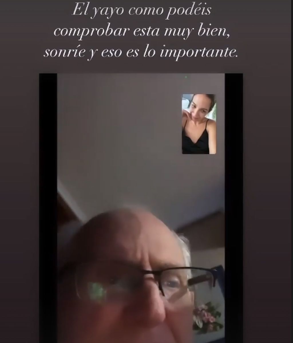 Para tranquilizar a su familia virtual, Tamara ha demostrado que su abuelo está perfectamente