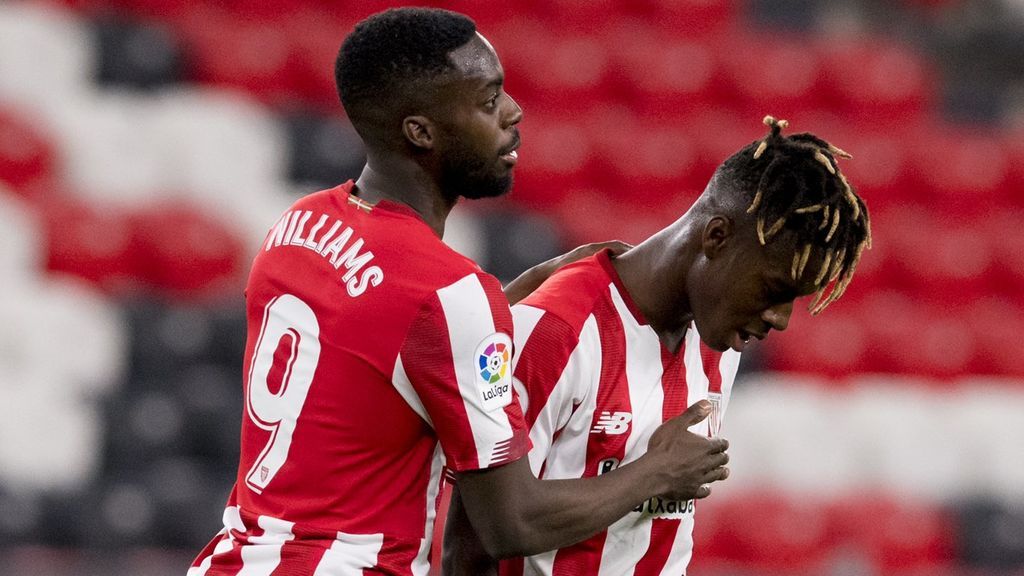 Nicolás Williams debutó con el Athletic ante el Valladolid.