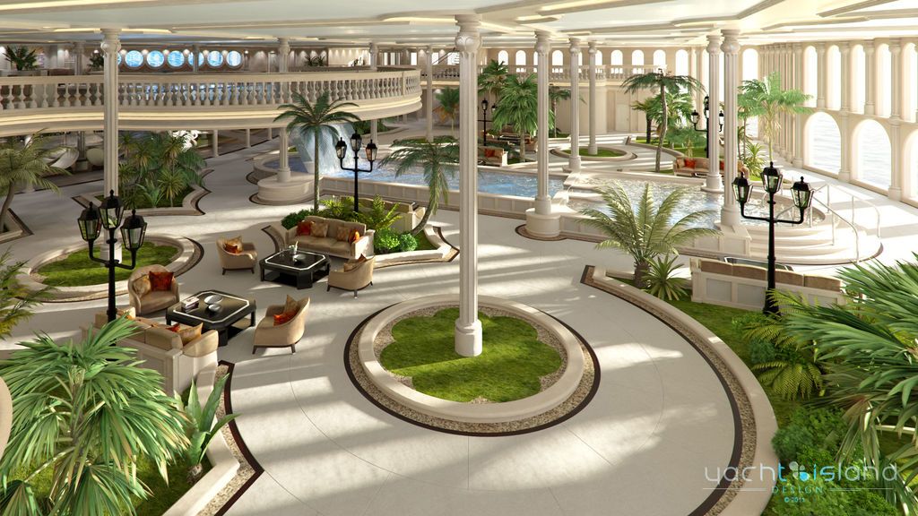 'El oasis', el vestíbulo del yate