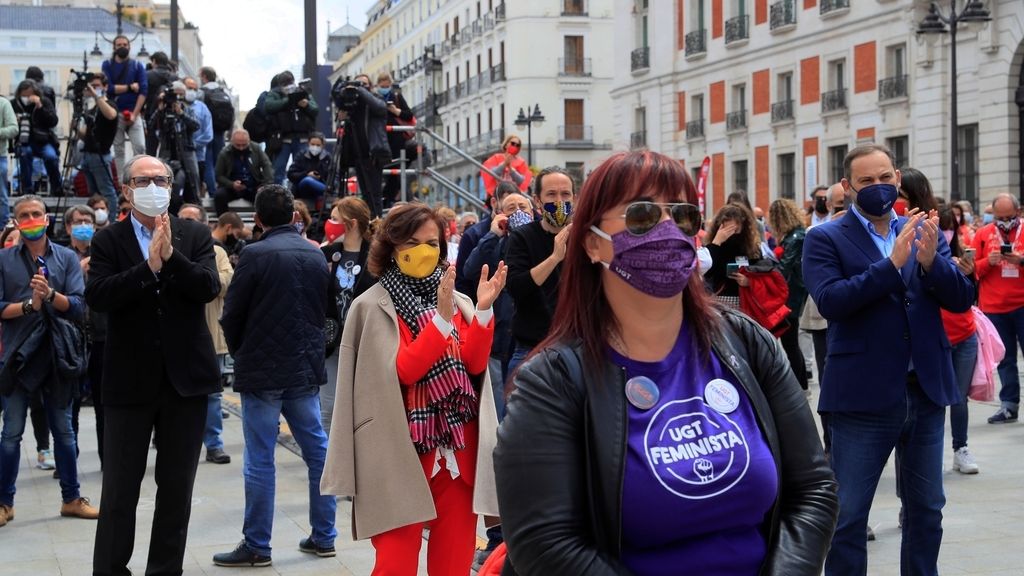 Arranca manifestación del 1 de Mayo, la primera en la calle desde la pandemia