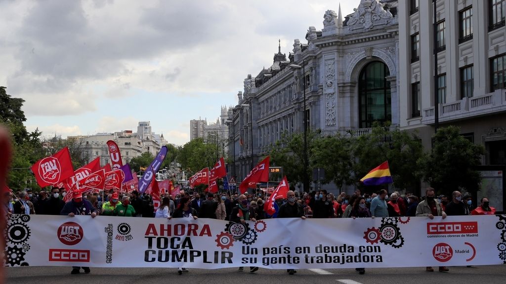 Arranca manifestación del 1 de Mayo, la primera en la calle desde la pandemia