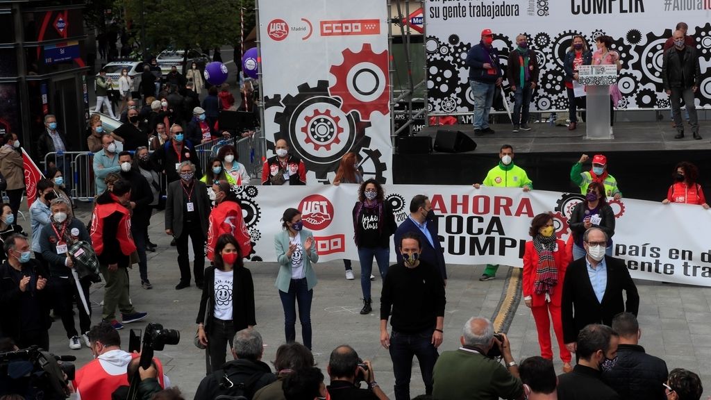 Arranca manifestación del 1 de Mayo, la primera en la calle desde la pandemia