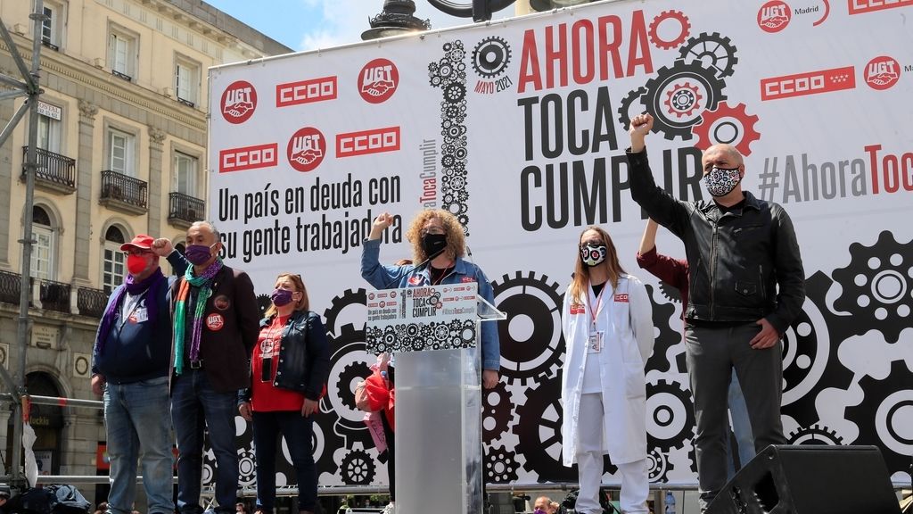 Arranca manifestación del 1 de Mayo, la primera en la calle desde la pandemia