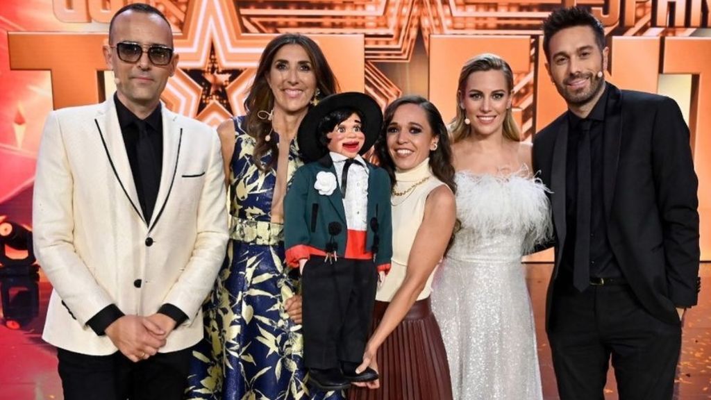 Celia Muñoz, con el jurado de Got Talent