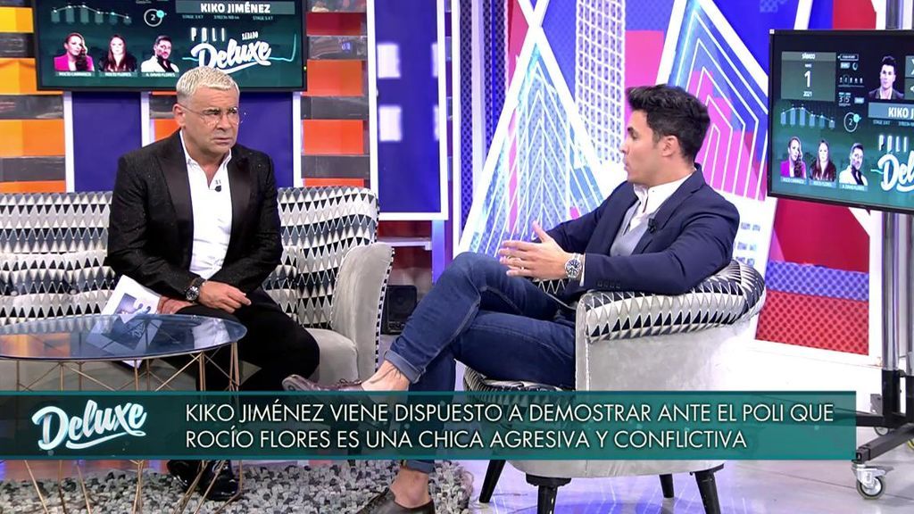 Jorge Javier charla con Kiko Jiménez.