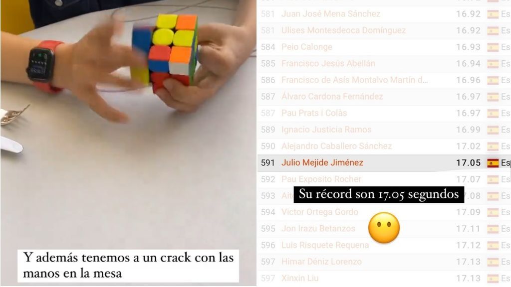 Julio Mejide y su récord con el cubo de Rubik