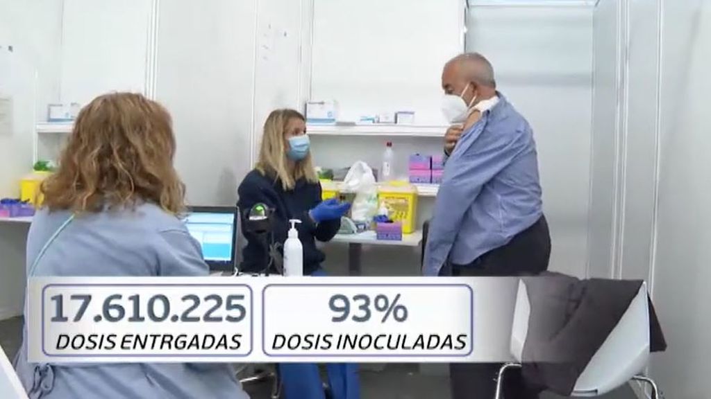 España ha puesto el 93% de las dosis recibidas