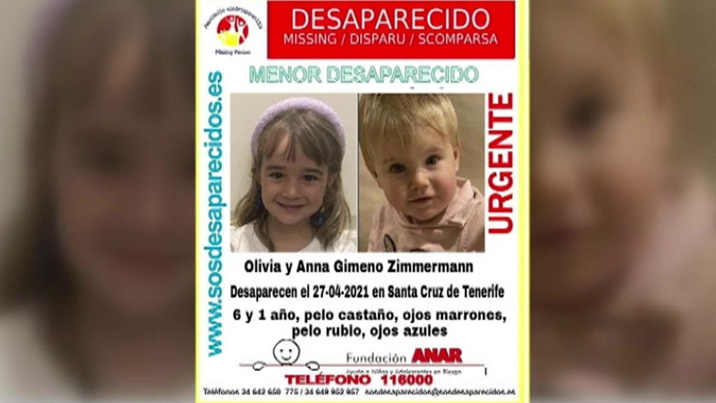 Casi una semana de la desaparición en Tenerife de las pequeñas Anna y Olivia,