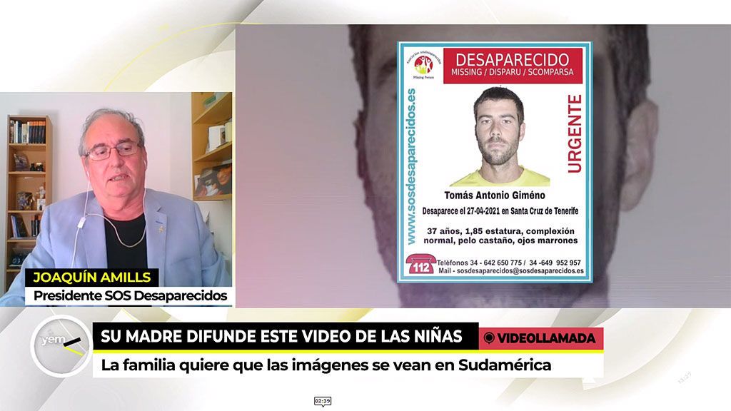 Joaquín Amills, Presidente SOS Desaparecidos, sobre las niñas desaparecidas en Tenerife: “En un par de horas comenzaremos la difusión en varios países sudamericanos”