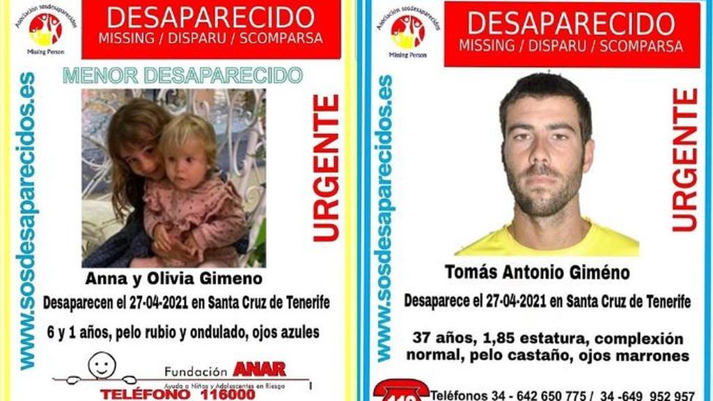 Amplían la búsqueda del padre y las dos niñas al sur de Tenerife y a La Gomera