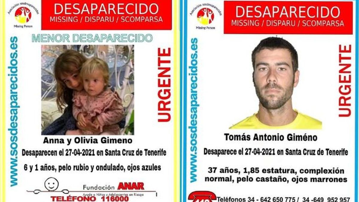 Amplían la búsqueda del padre y las dos niñas al sur de Tenerife y a La Gomera