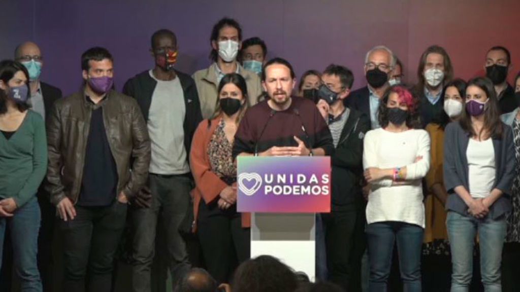 Pablo Iglesias anuncia que abandona la política tras los resultados del 4M