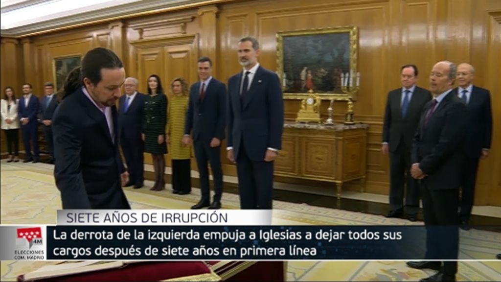 Pablo Iglesias, del "asalto a los cielos" a "chivo expiatorio" en siete años