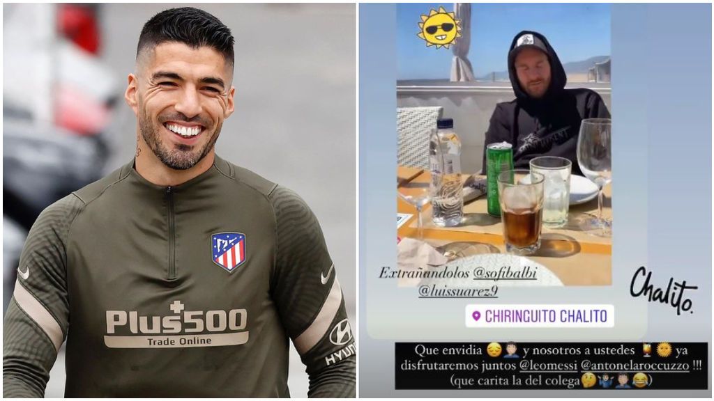 El mensaje de Luis Suárez a Messi en redes.