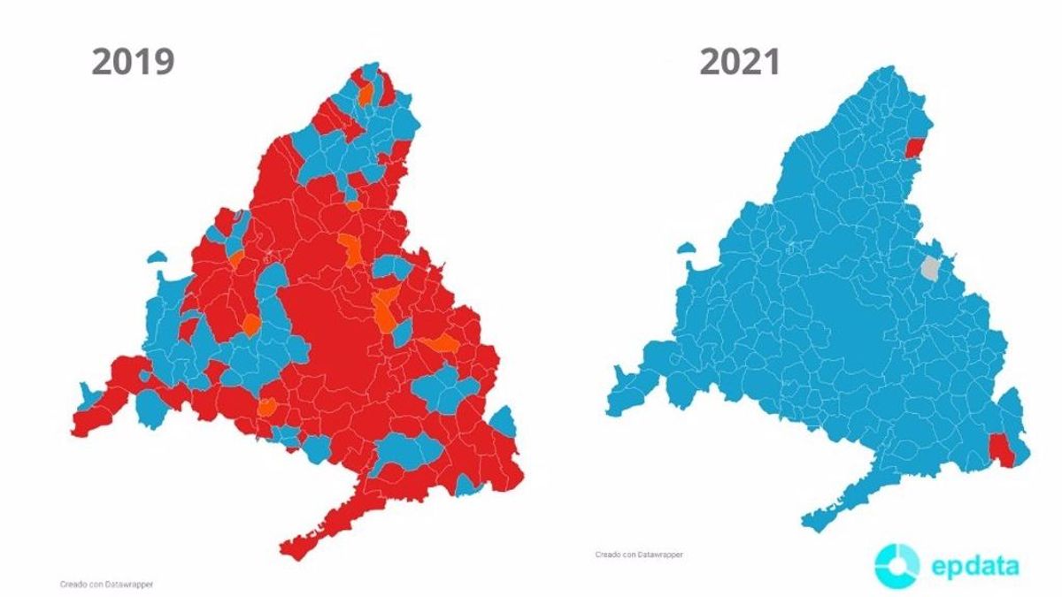 El mapa de la victoria de Ayuso: los gráficos de las elecciones de Madrid El mapa de la victoria de Ayuso: los gráficos de las elecciones de Madrid