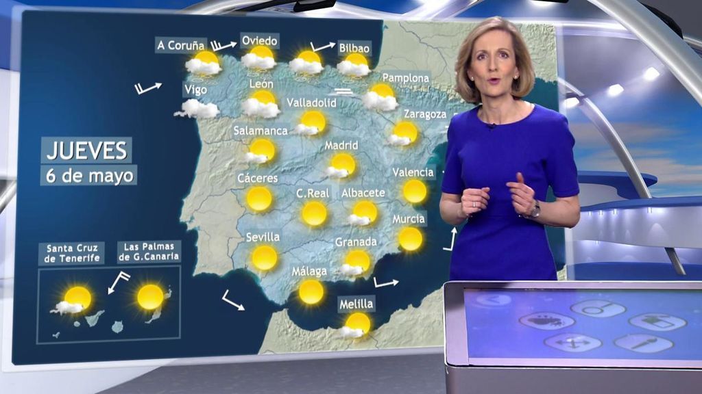 Los termómetros seguirán escalando grados el jueves: este el tiempo que va a hacer