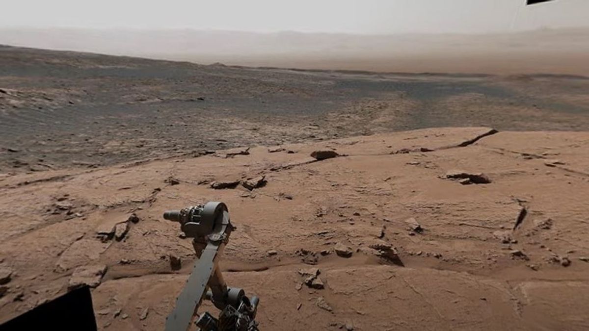 Vista panorámica de Marte desde el Mont Mercou: esto es lo que ve el rover Curiosity