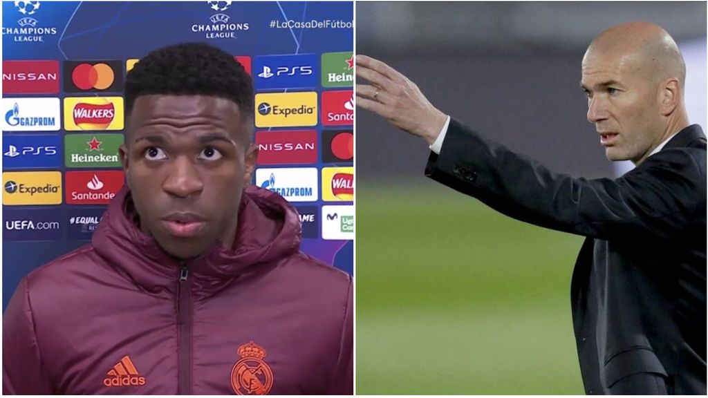 Zidane explicó la posición de Vinicius que no se terminó de entender: "Lo ha hecho bien"