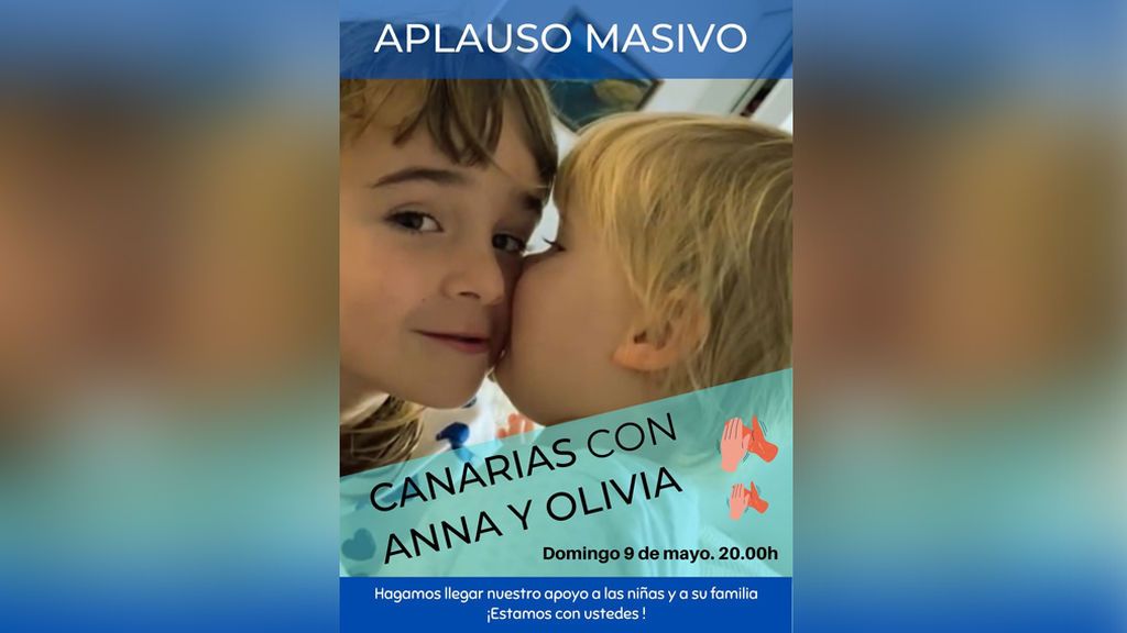 Aplauso masivo por las niñas desaparecidas en Tenerife el domingo 9 de mayo a las 20 horas